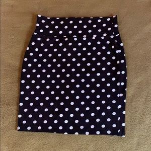Polka dot skirt